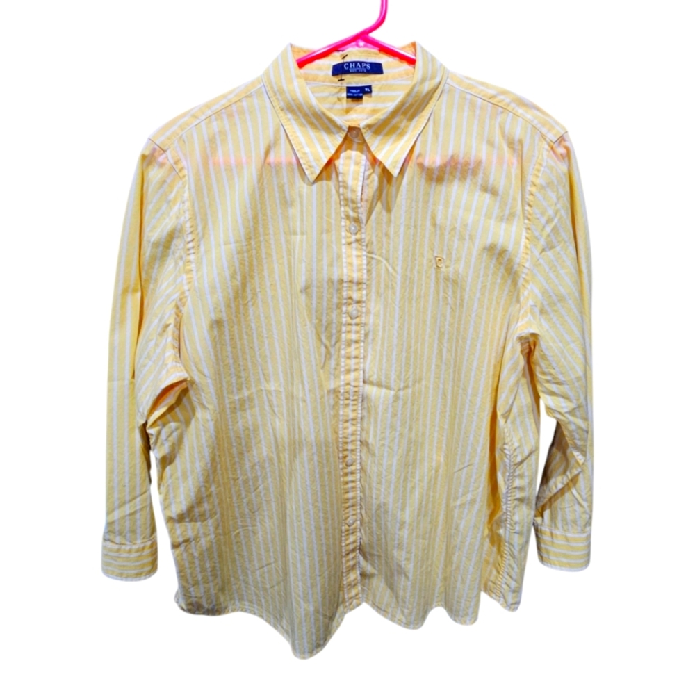 CHAPS by Ralph Lauren Ladie's Blouse Size XL - 3/4 Sleeve  *** READ ***